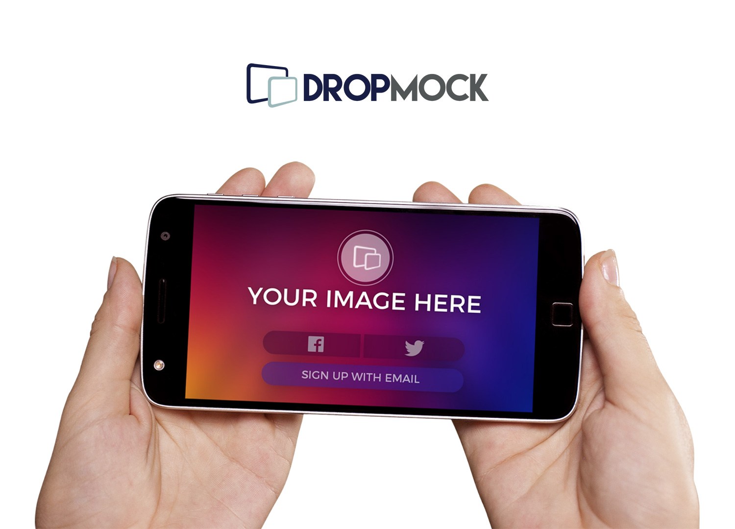 DropMock Phone Screen Mockup for Apps and Videos